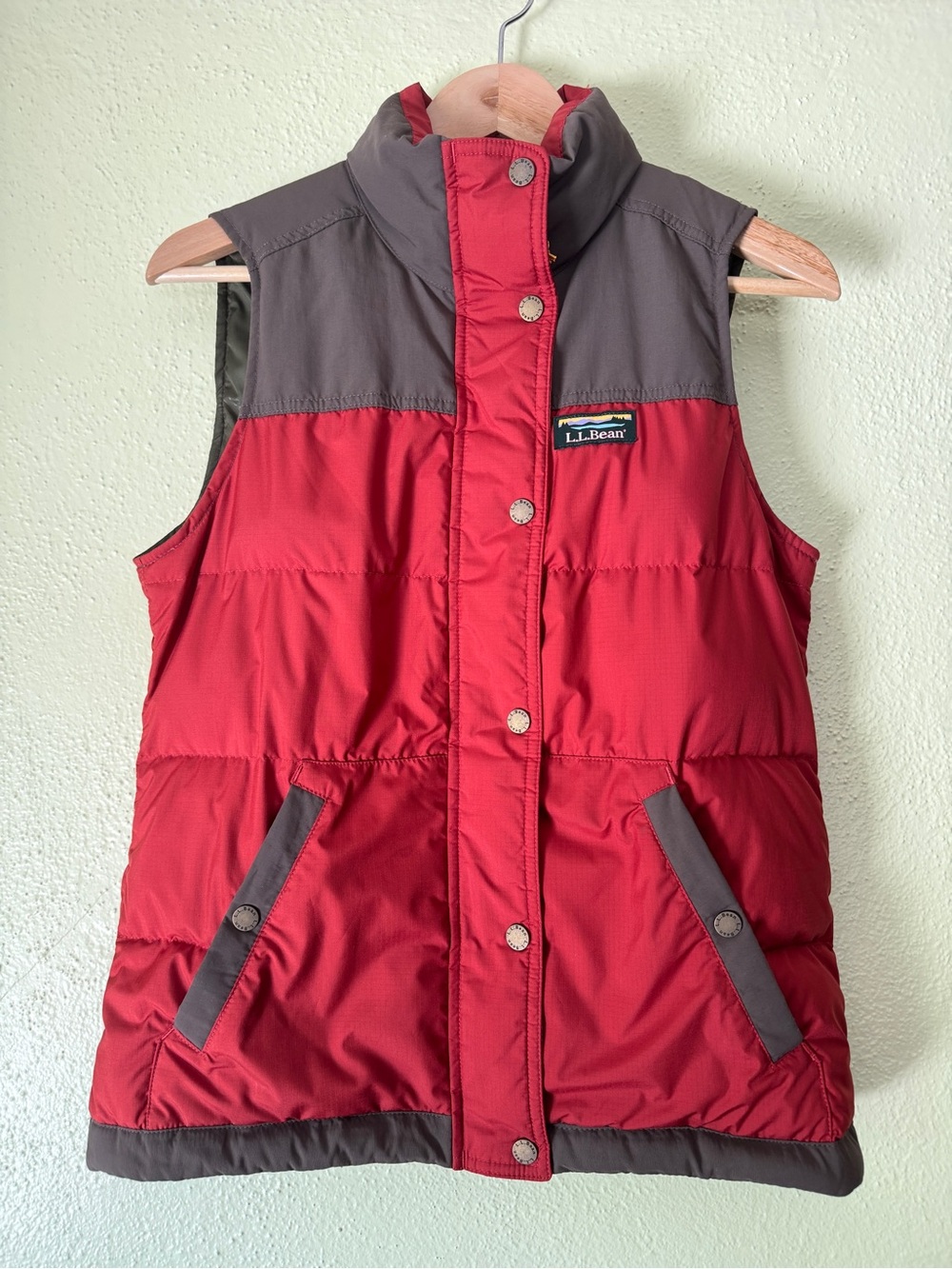 L.L. Bean Mountain Classic Down Vest in Red Ocher